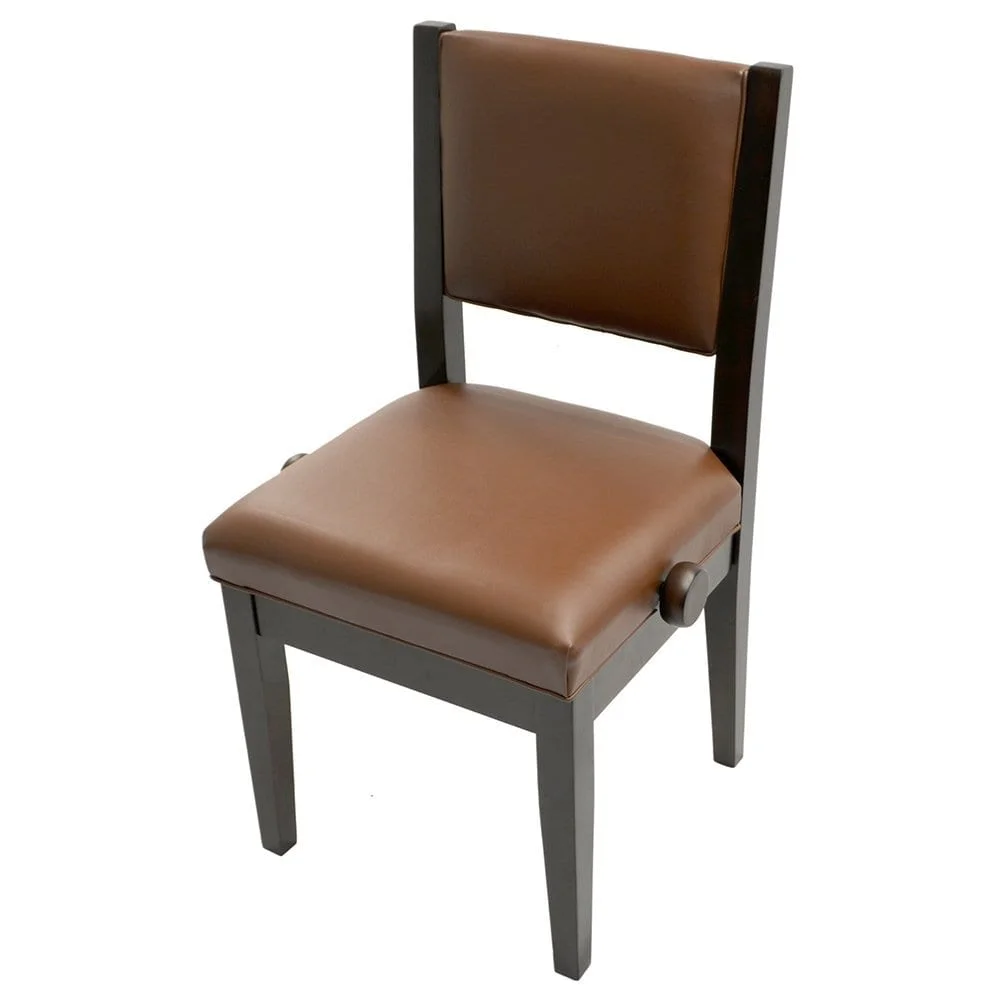 Frederick Studio Padded Adjustable Piano Chair - Walnut