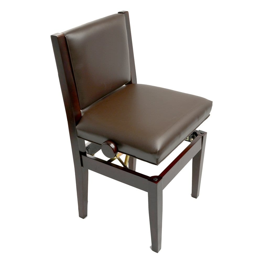 Frederick Studio Padded Adjustable Piano Chair - Mahogany